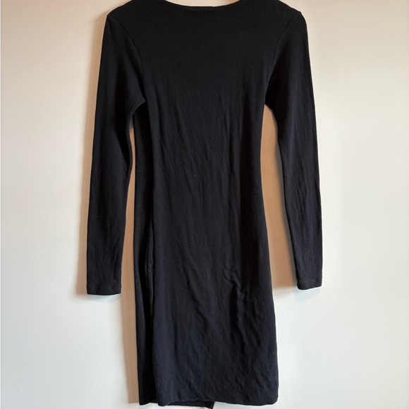 James Perse Classic Black Long Sleeve Dress | Size 0 XS - Picture 7 of 7